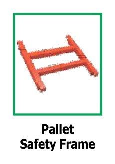 Pallet safety frame