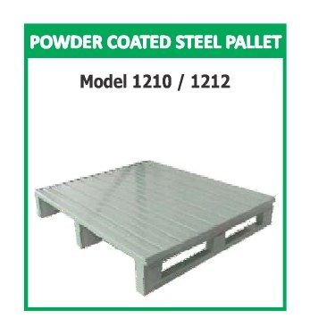 Powder coated steel pallet